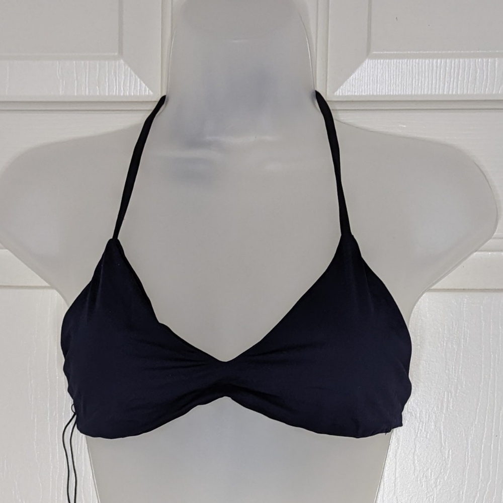 Nautica Women's Swim Top Reversible Black /‎ Navy Size 8 NWT